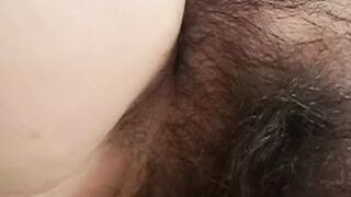 Mammy teases by touching her pussy and tits - 1 image