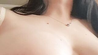 Mammy teases by touching her pussy and tits - 2 image