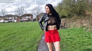 Public nudity with no panties so you can see my pussy and peeing - 11 image
