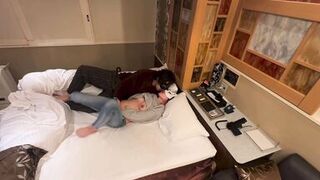 - Get excited and have sex without taking off your jeans and ejaculate a large amount on your face