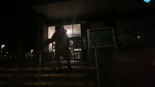 Cracky the street girl finaly gets to suck cock