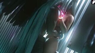 (4K) Tifa decides not to fight to fuck some and satisfy long cocks and get a lot of cum | 3D Hentai