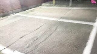 Behind the scenes footage of 'Street gal steals a bike but has to ride it back undressed!'