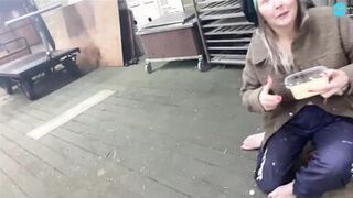 Street Cutie dancing nude