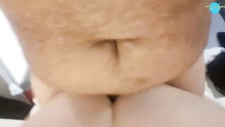 Riding and engulfing His cock all night in the hotel till This Guy creampies Me - 15 image