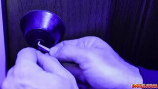 Aaliyah Love begins engulfing the dudes cock thinking that it is her spouse