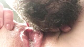 Her swollen creamy cunt is delicious. Eating a puffy aroused pussy. Extreme close-up. - 9 image