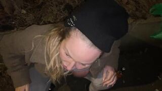Offered a drink for a cumshot - 12 image
