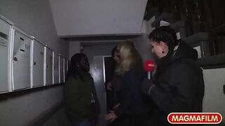 Public Interracial Milf sex - 3 image