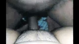 Husband wife at midnight in village