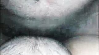 Husband wife at midnight in village