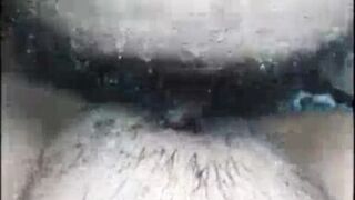 Husband wife at midnight in village