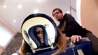 Horny y. man loves pounding MILFs hairless pussy