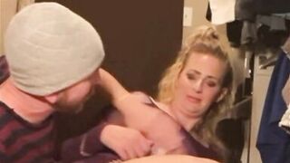 Quick sex with neighbor while husband is out! Cum in mouth finish, spit!