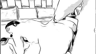 man having sex with married woman without her husband knowing in cartoon