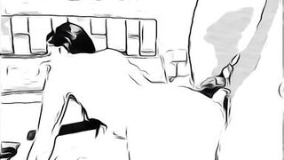 man having sex with married woman without her husband knowing in cartoon