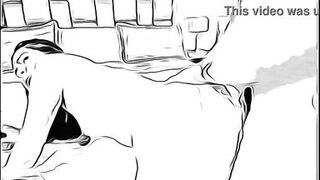 man having sex with married woman without her husband knowing in cartoon - 8 image