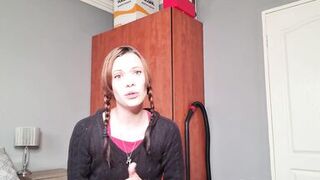 Solo girl taking dirty to her BF old boss dildo fucking