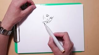 Drawing Technique , Female Figure , process erotic sketching