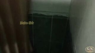 I catch my stepsister masturbating in the bathroom. I blackmail her to fuck her. Hard sex with my stepsister.