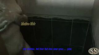 I catch my stepsister masturbating in the bathroom. I blackmail her to fuck her. Hard sex with my stepsister.