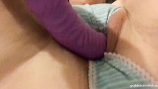 Fucking My Creamy Pussy in Cum Stained Panty