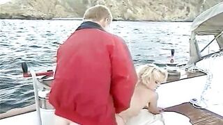 The blonde slut Anastasia pleasured by a big cock on the - 11 image