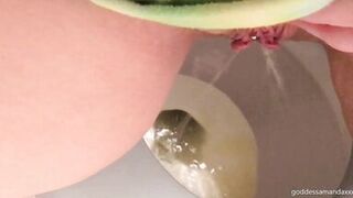 Peeing and Farting on the Toilet