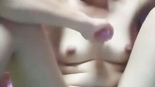 Asian girl feel alone at home and lonely 12