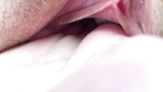 Peeing while Fucking. I Pissed on his Cock then got Piss and Cum inside my Pussy. Close-up - 15 image