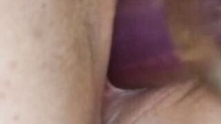 ASMR BBW Milf Dildo Masturbation super juicy pussycontraction closeup