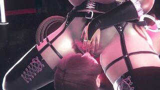 Thick Mature Bunny face sitting on a customer in her club| 3D porn Hentai