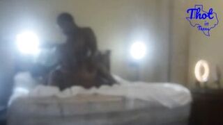 Thot in Texas - Pussy Fucked While She Eats Hairy Pussy