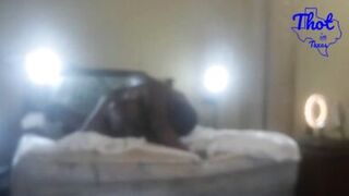 Thot in Texas - Pussy Fucked While She Eats Hairy Pussy