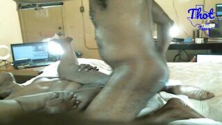 Thot in Texas  - Ebony BBW Wet Pussy Creampied Came inside Her Shaved Vagina - 2 image