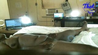 Thot in Texas  - Ebony BBW Wet Pussy Creampied Came inside Her Shaved Vagina - 4 image