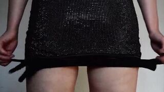 Nice chick is playing with her ass