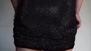 Nice chick is playing with her ass