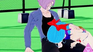 KOIKATSU Trunks Bulma Dragon Ball, have sex blowjob handjob and cumshot uncensored... Thereal3dstories - 9 image