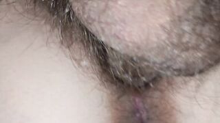 Cumming on her hairy pussy - 8 image