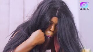 Rich Politician's Wife finally suck and lick up the Aboki Secret Agent and also fucks his mouth with her pussy - 13 image
