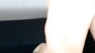 Upskirt view (no panties) - Barefoot MILF teases me with Dirty Soles and Big Ass - 14 image