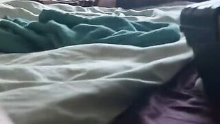 un edited version very horny home alone housewife dildoing naked infront of her iphone