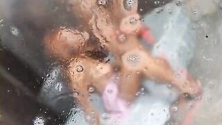 Horny stud loving it as he fucks cute black babe after a BJ - 10 image