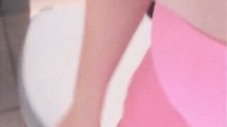 My sexy pussy peeing on the toilet