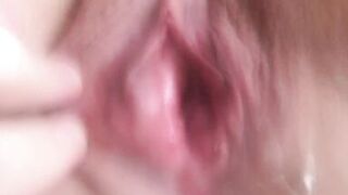 Shaving Pussy. Piss after Shave. Fuck after Pissing. Wide-Open Pussy Creampie Close up. - 5 image