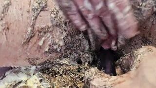 Cake sitting and getting very messy cake & dildo fun - 12 image