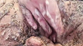 Cake sitting and getting very messy cake & dildo fun - 14 image