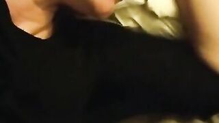 Girlfriend licking her own juices and being fingered