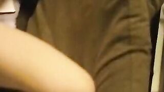 Girlfriend licking her own juices and being fingered